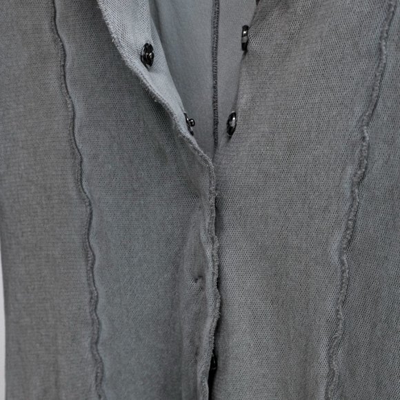 Rundholz Black Label Light Blue Mesh Distressed Cardigan - Picture 9 of 12